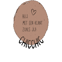 Rond Blijeklant Sticker by chicchic_nl