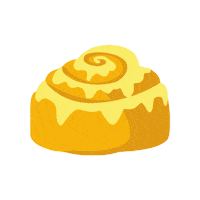 Canteen Cinammon Roll Sticker by Crickler Vending
