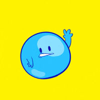 Happy Blue Ball GIF