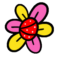 Missbambi happy pink nature flower Sticker