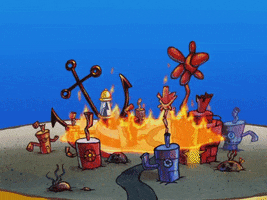 season 6 fire GIF by SpongeBob SquarePants