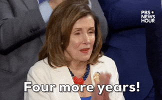 "Four more years!"