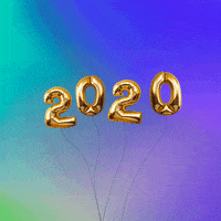 New Year Balloon GIF
