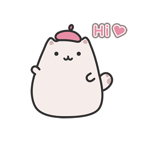 Pink Hello Sticker