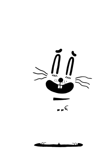 agustinluispaez happy hi animal rabbit Sticker