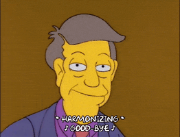 homer simpson goodbye GIF