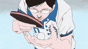 ping pong the animation smile GIF