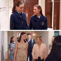 gilmorebrasil gilmore girls rory gilmore paris geller chilton GIF