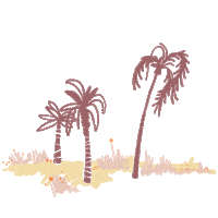Palm Springs California Sticker by Mimi Kaumanns