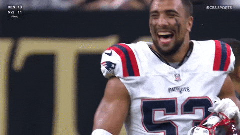 Football Smile GIF by New England Patriots