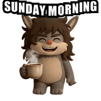 Happy Sunday Morning Sticker
