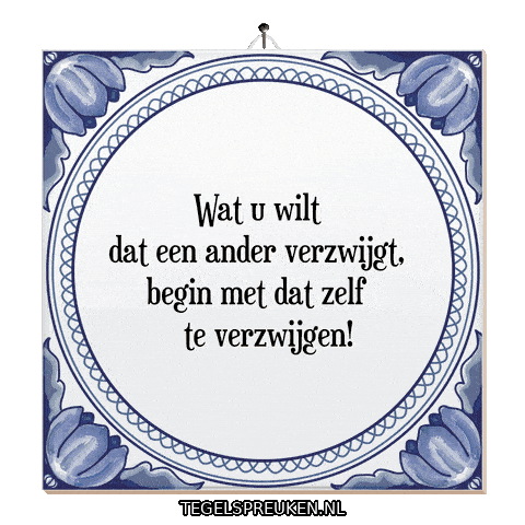 Humor Respect Sticker by Tegelspreuken.nl