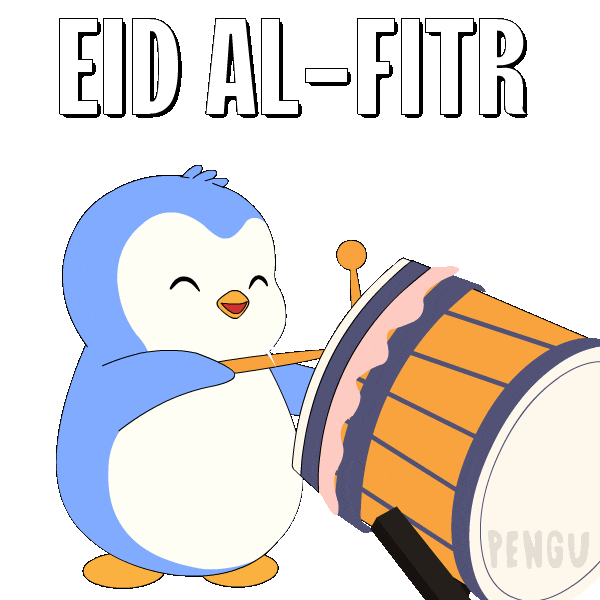 Pray Hari Raya Sticker by Pudgy Penguins