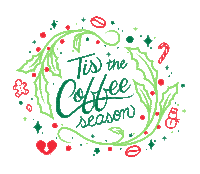 Christmas Holiday Sticker by Dripp® Coffee Bar