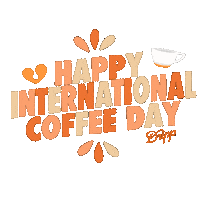 Happy Coffee Day Sticker by Dripp® Coffee Bar