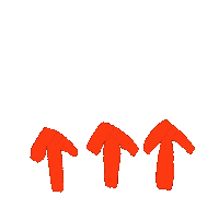 Point Up Sticker