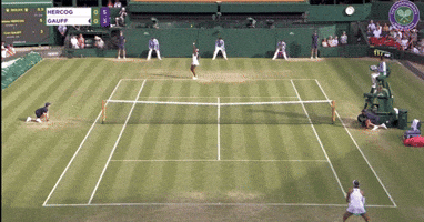 Gauff 105 mph double fault