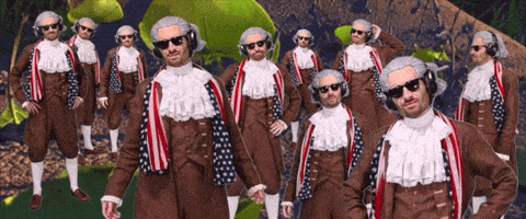 Not Laughing Founding Fathers GIF