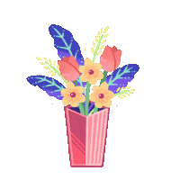 Flower Blooming Sticker