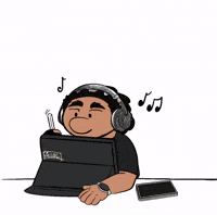 AJ-rebound music animated drawing doodle GIF