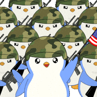 War Penguin GIF by Pudgy Penguins