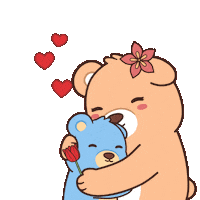 Love You Hug Sticker by BEARISH