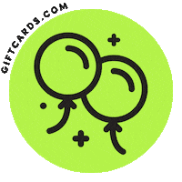 Giftcards_com love happy fun party Sticker