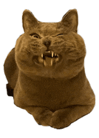 Angry Cat Sticker by Sukrin