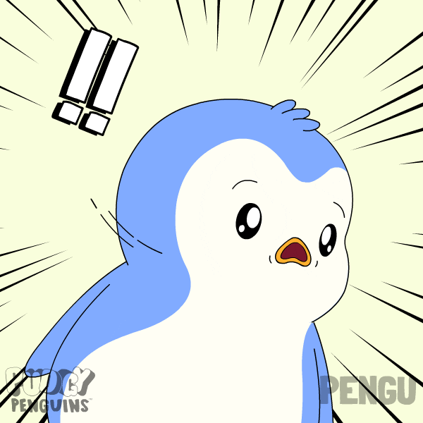 Scared Oh No GIF by Pudgy Penguins