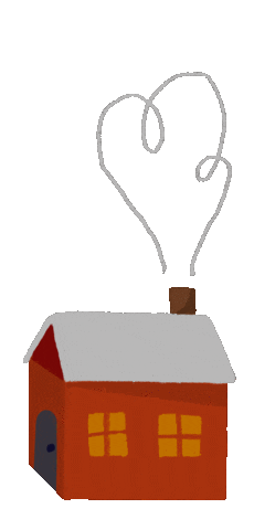 Saardbei giphyupload winter home house Sticker