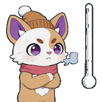 Freezing Cold Weather Sticker by Debellum