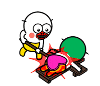 Fun Smash Sticker by kwaesam