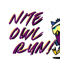 Night Owl Run Sticker by Canada Running Series
