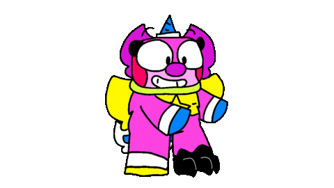 Captain-Unikitty-Go giphyupload dance spooky freak Sticker