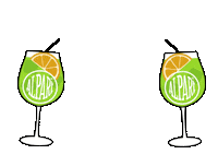 tirolikum drink green cheers cocktail Sticker