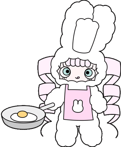 Hungry Bunny Sticker by mineco