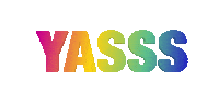 Rainbow Yes Sticker by Zephan