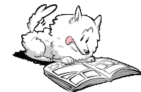 Puppy Book Sticker by Munjo Munjo