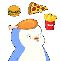 Hungry Fast Food Sticker by Pudgy Penguins