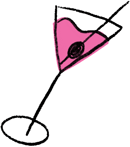 Pink Drinks Sticker