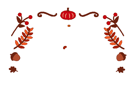 Autumn Thanksgiving Sticker by Jessica Lau