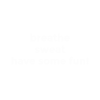 sweatshopyhotyoga yoga sweat breathe hotyoga Sticker