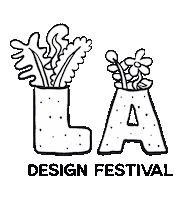 LaDesignFestival design festival flowers community Sticker