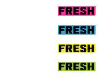 ShopJungleBox colorful shine fresh clean Sticker