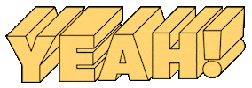 Oh Yeah Yes Sticker by Mat Voyce