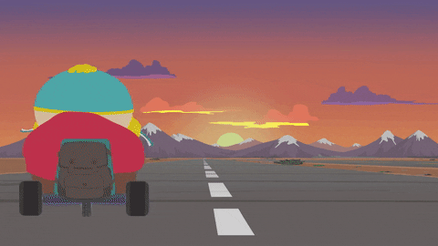 bicycling eric cartman GIF by South Park 
