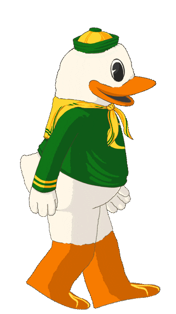 Oregon Ducks Duck Sticker by University of Oregon