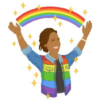 Kamala Harris Love Sticker by Creative Courage