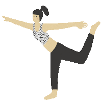 Fire Yoga Sticker by The Babybirds