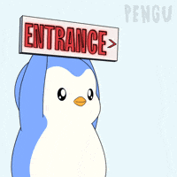 This Way Smile GIF by Pudgy Penguins
